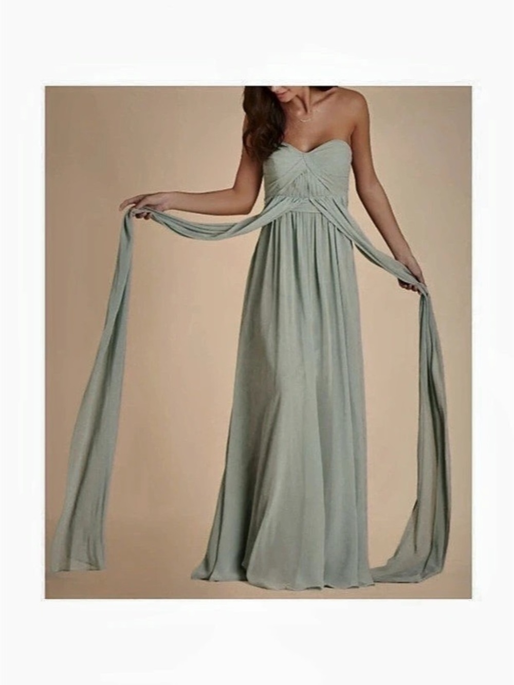 Birdy Grey S Grace Convertible Dress Chiffon Sage Green Bridesmaid Bridal